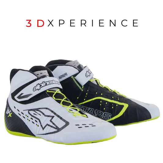 BOTAS ALPINESTARS TECH-1 KX V2 BLACK AND WHITE