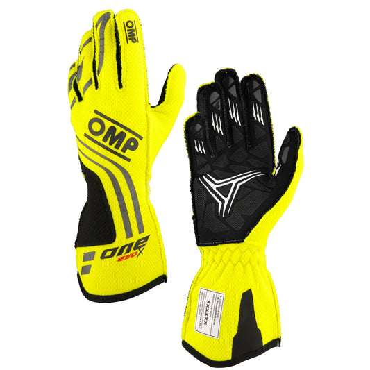 GUANTES OMP ONE EVO X BLACK AND FLUOR