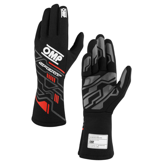 GUANTES OMP SPORT BLACK AND RED