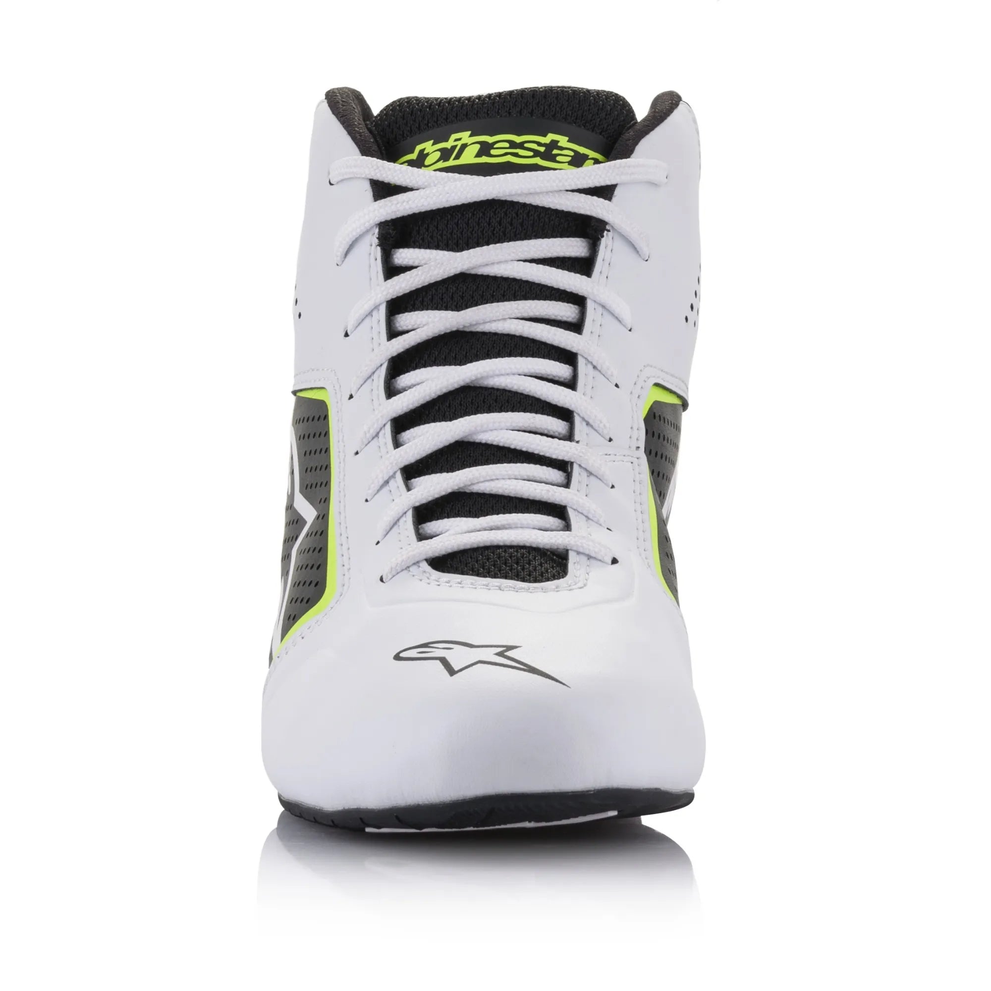 BOTAS ALPINESTARS TECH-1 K START  V2 WHITE BLACK FLUOR