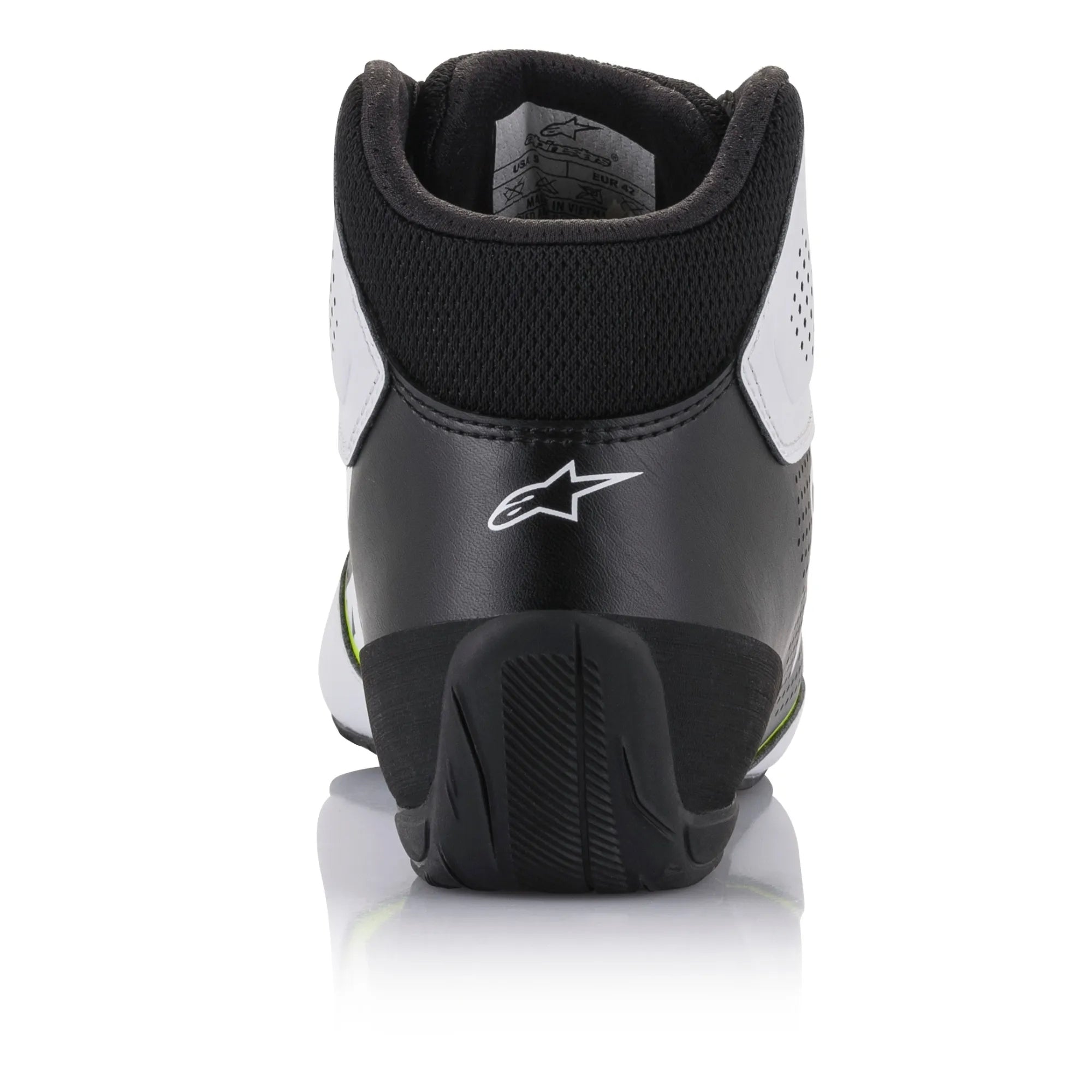 BOTAS ALPINESTARS TECH-1 K START  V2 WHITE BLACK FLUOR