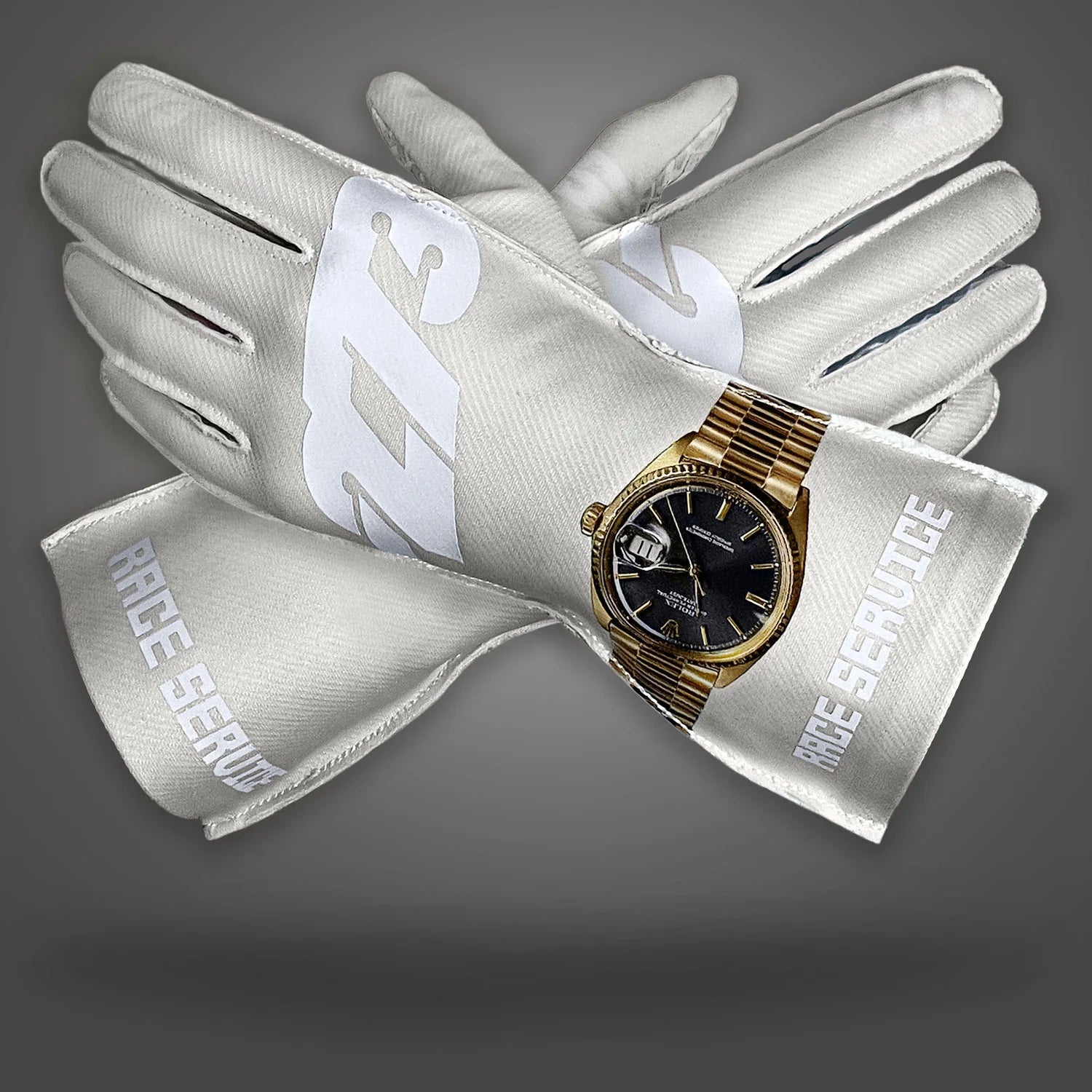 -273 x RACE SERVICE TIME WHITE