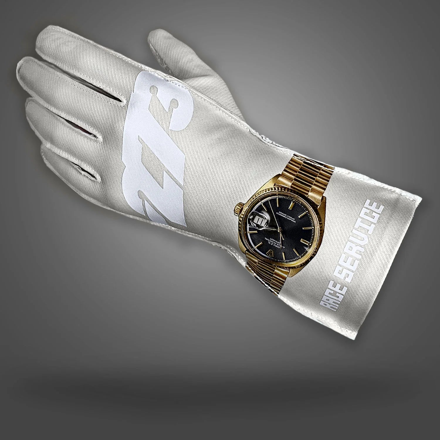 -273 x RACE SERVICE TIME WHITE