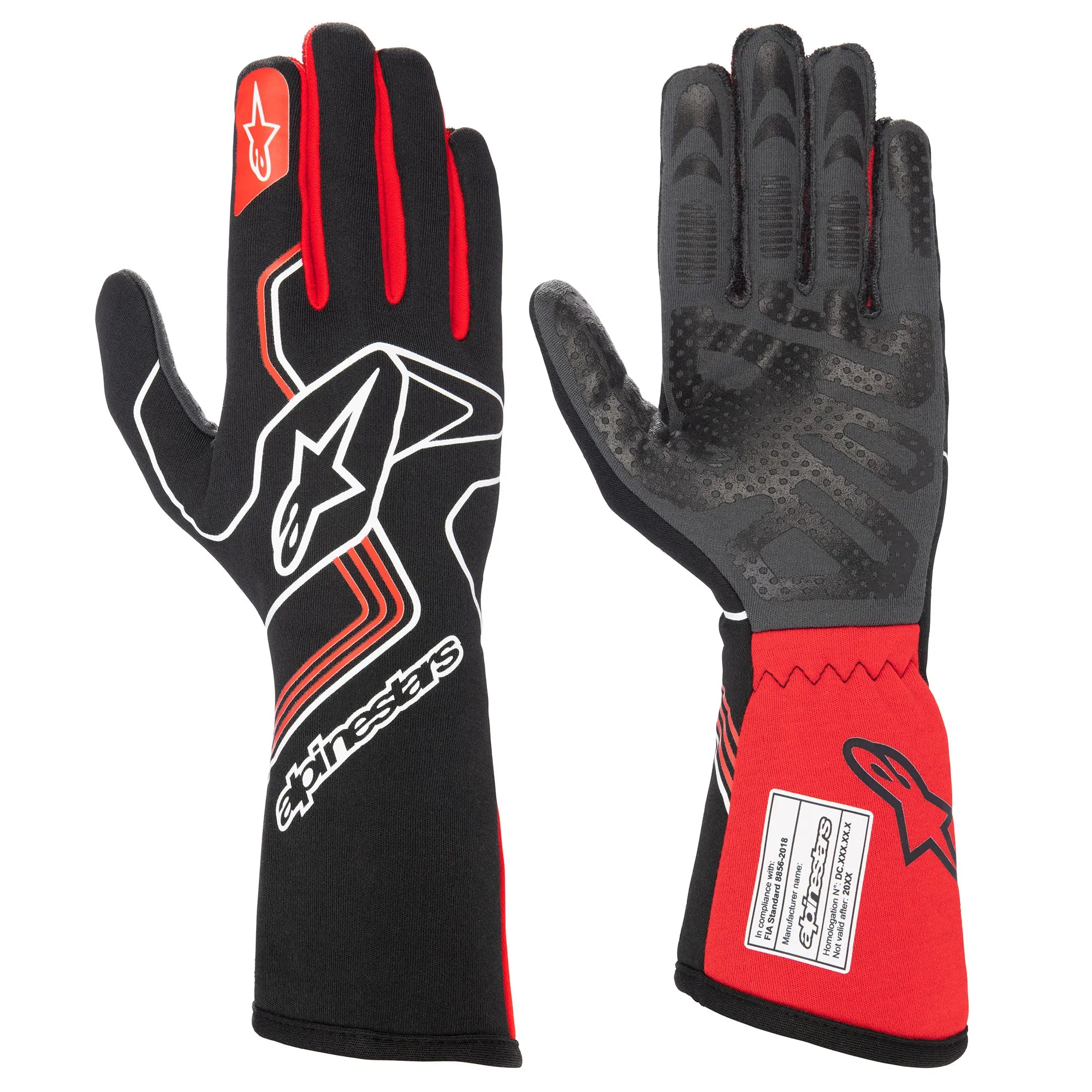 GUANTES ALPINESTARS TECH-1 RACE V4 BLACK RED