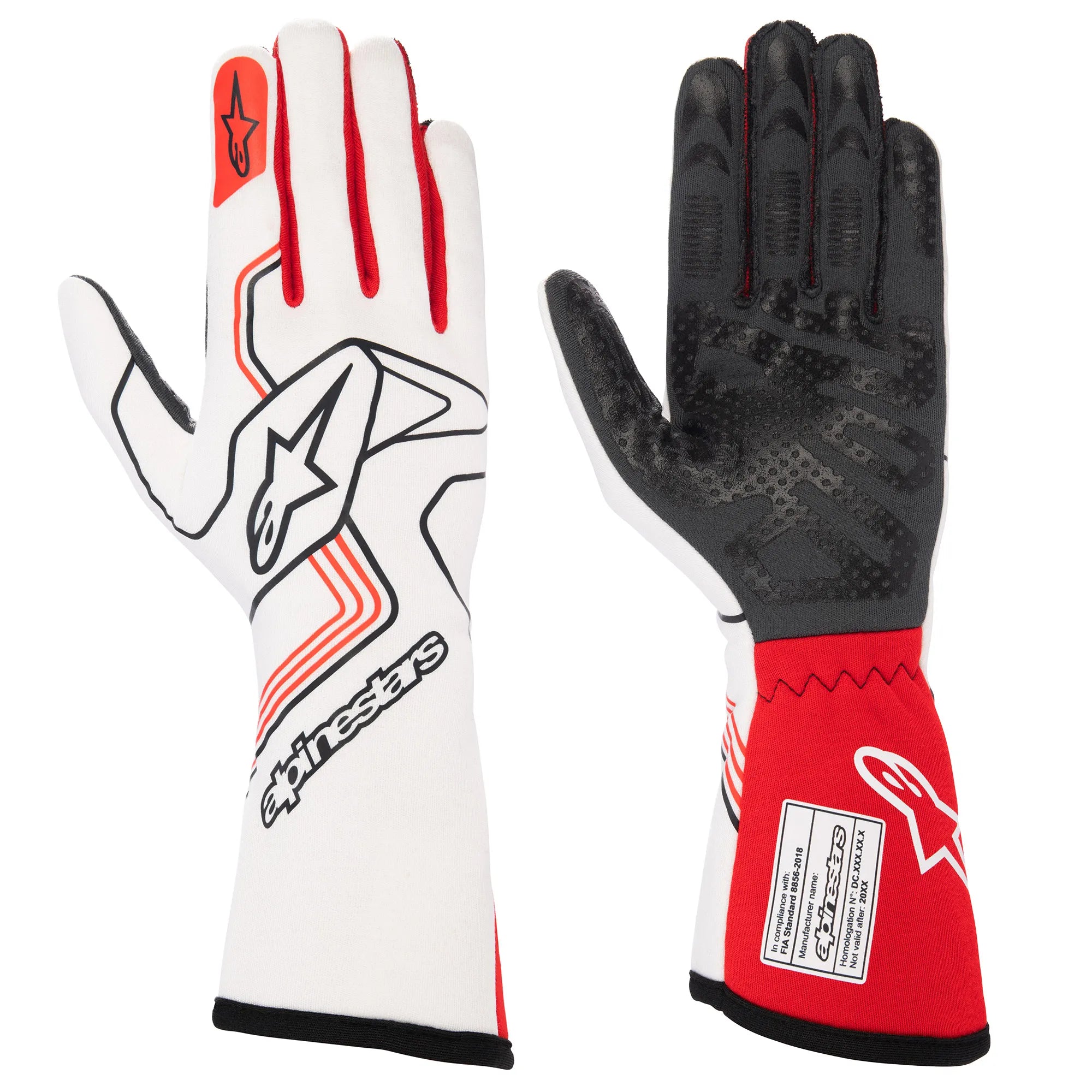 GUANTES ALPINESTARS TECH-1 RACE V4 WHITE
