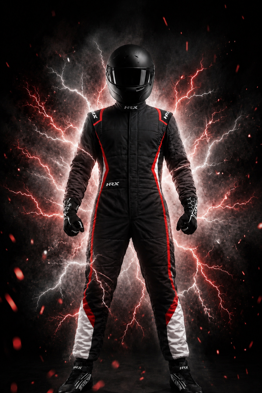 TRAJE HRX VELOCE 2 BLACK RED WHITE