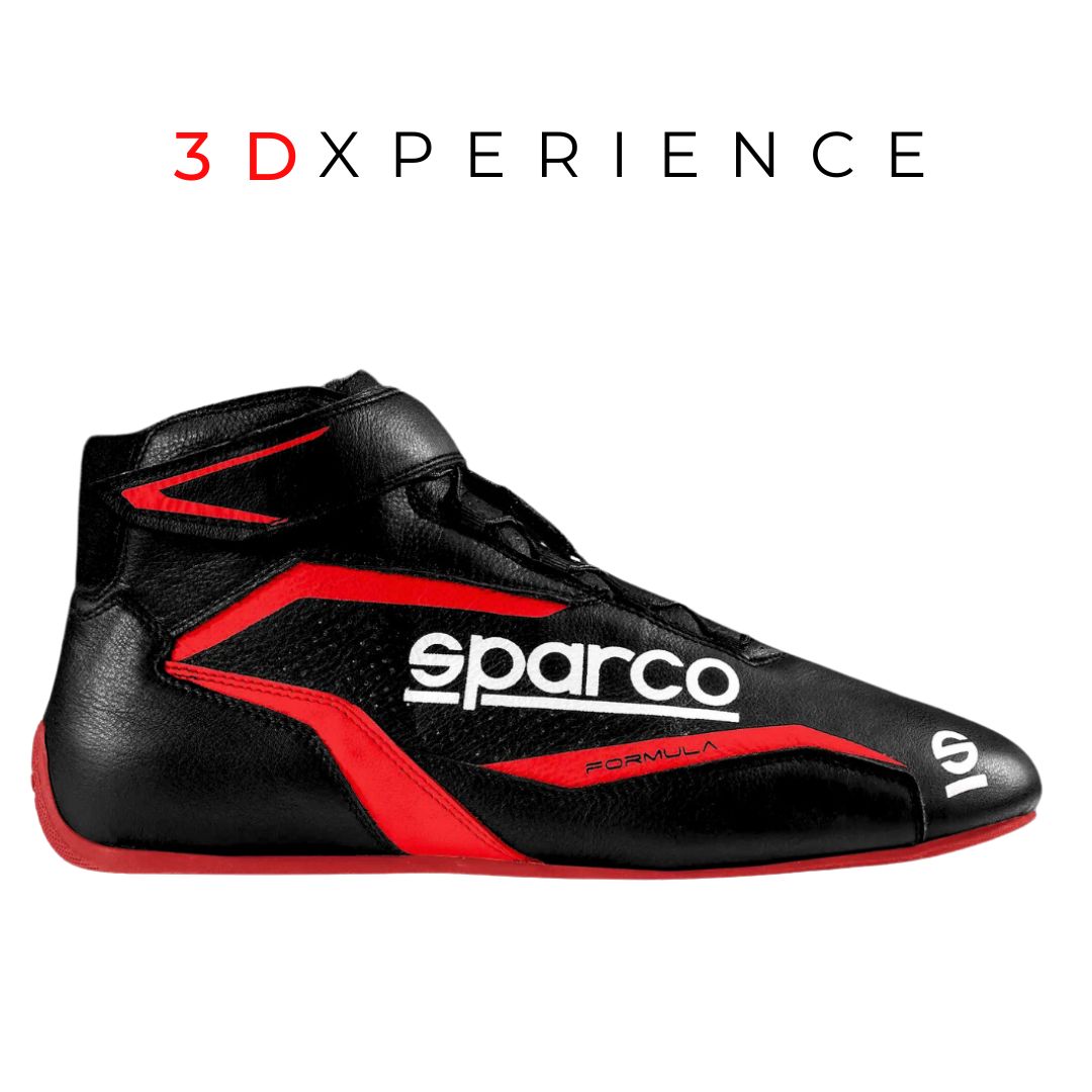 BOTAS SPARCO FORMULA BLACK RED