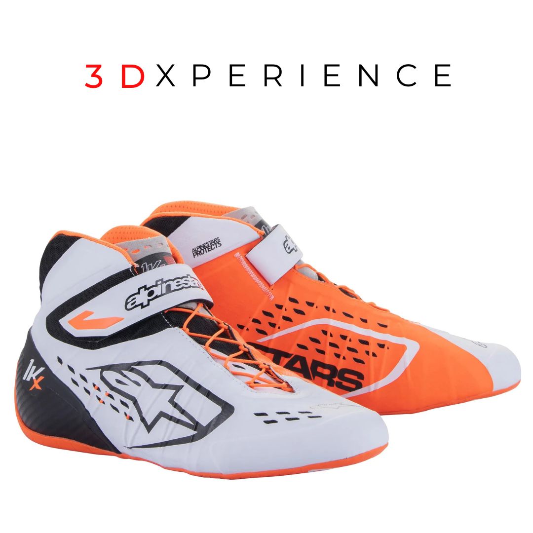 BOTAS ALPINESTARS TECH-1 KX V2 ORANGE AND WHITE