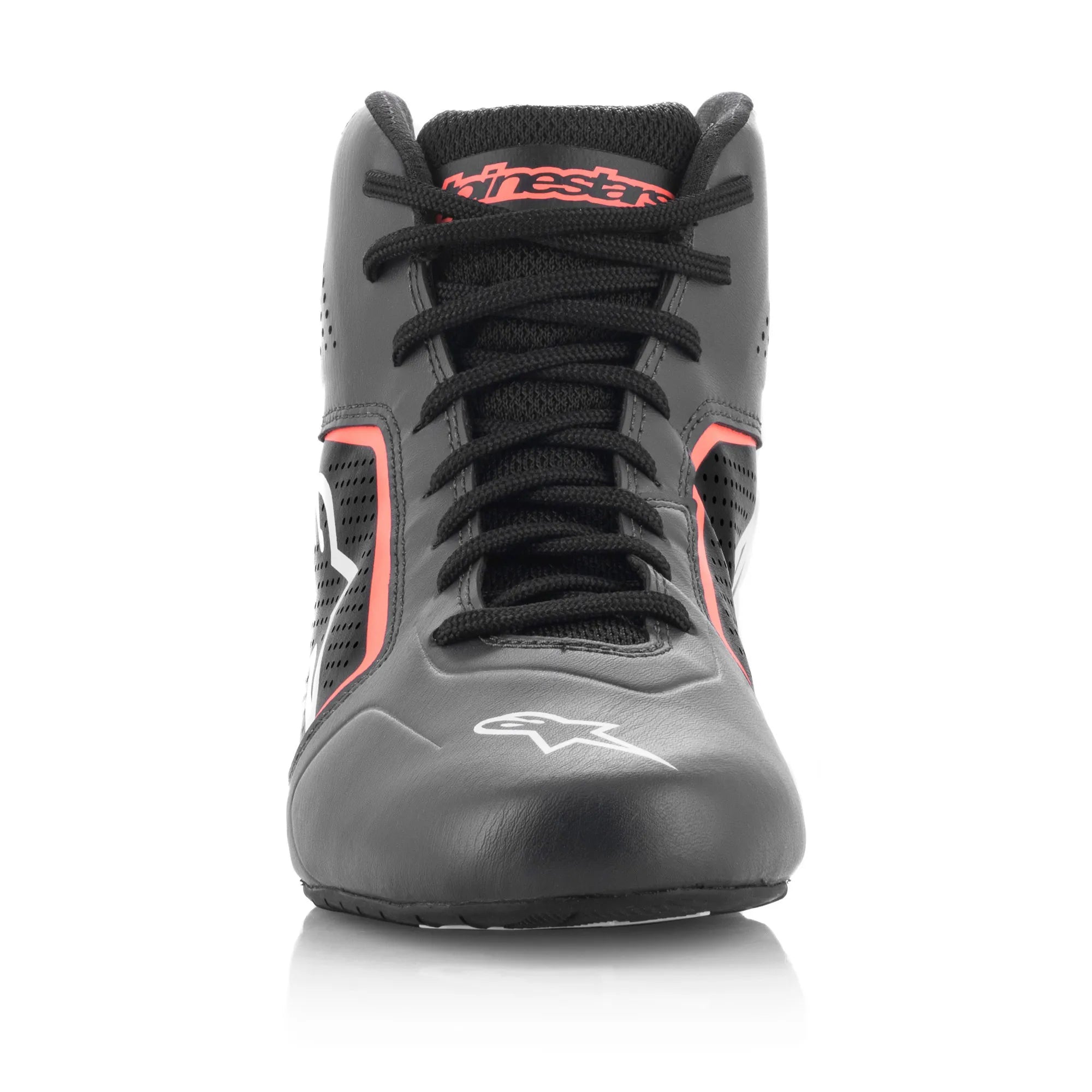 BOTAS ALPINESTARS TECH-1 K START  V2 LIGHT BLACK AND RED FLUOR
