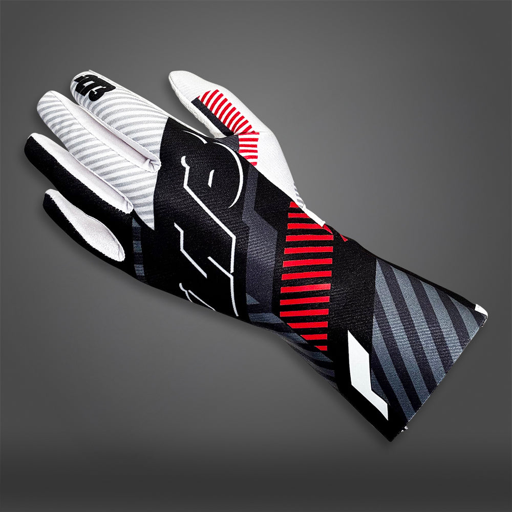 Guantes Minus -273 RS273 Black White Red costura interna 4
