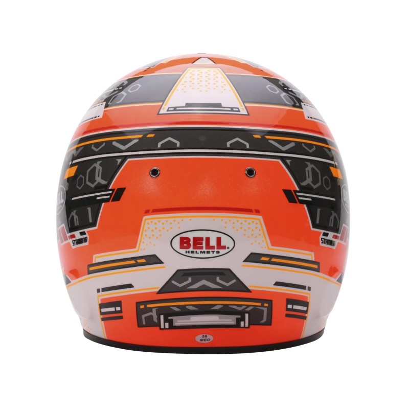 BELL RS7-K STAMINA ANTHRACITE ORANGE - vista lateral