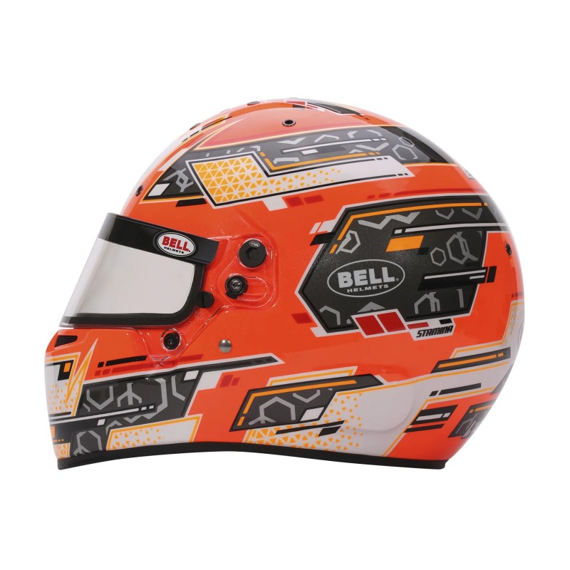 BELL RS7-K STAMINA ANTHRACITE ORANGE - vista posterior
