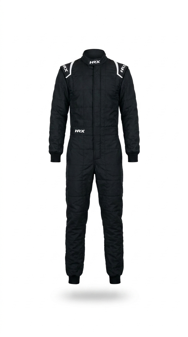 TRAJE HRX RACER ONE BLACK WHITE