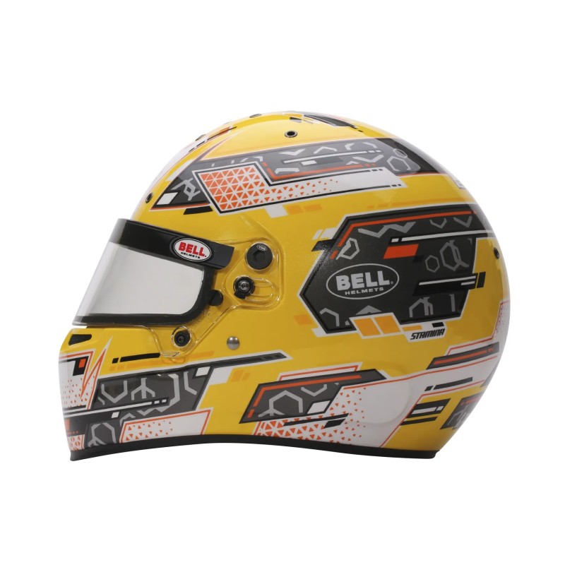 BELL RS7-K STAMINA ANTHRACITE YELLOW - vista posterior